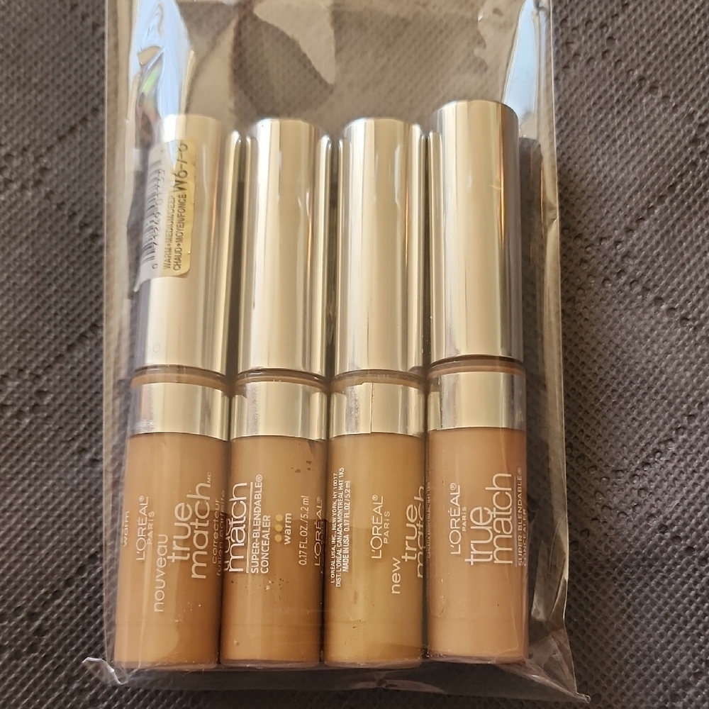 L'Oreal Concealer Liquid Makeup W6-7-8 Warm 4-pack